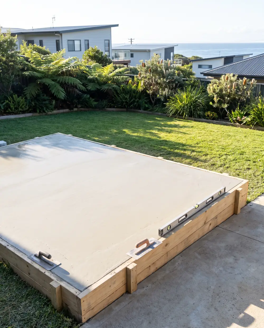 Concrete house slab